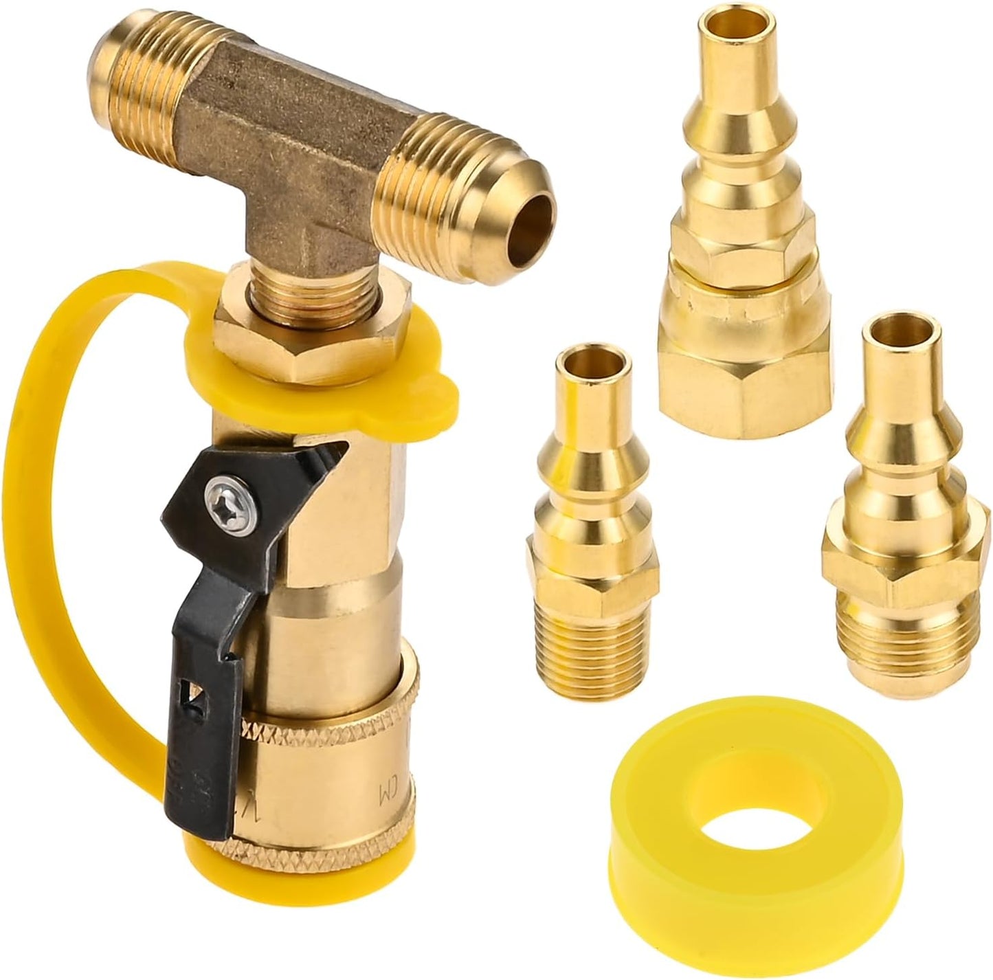Divisor T 3/8 pulg macho flare para RV remolque propano