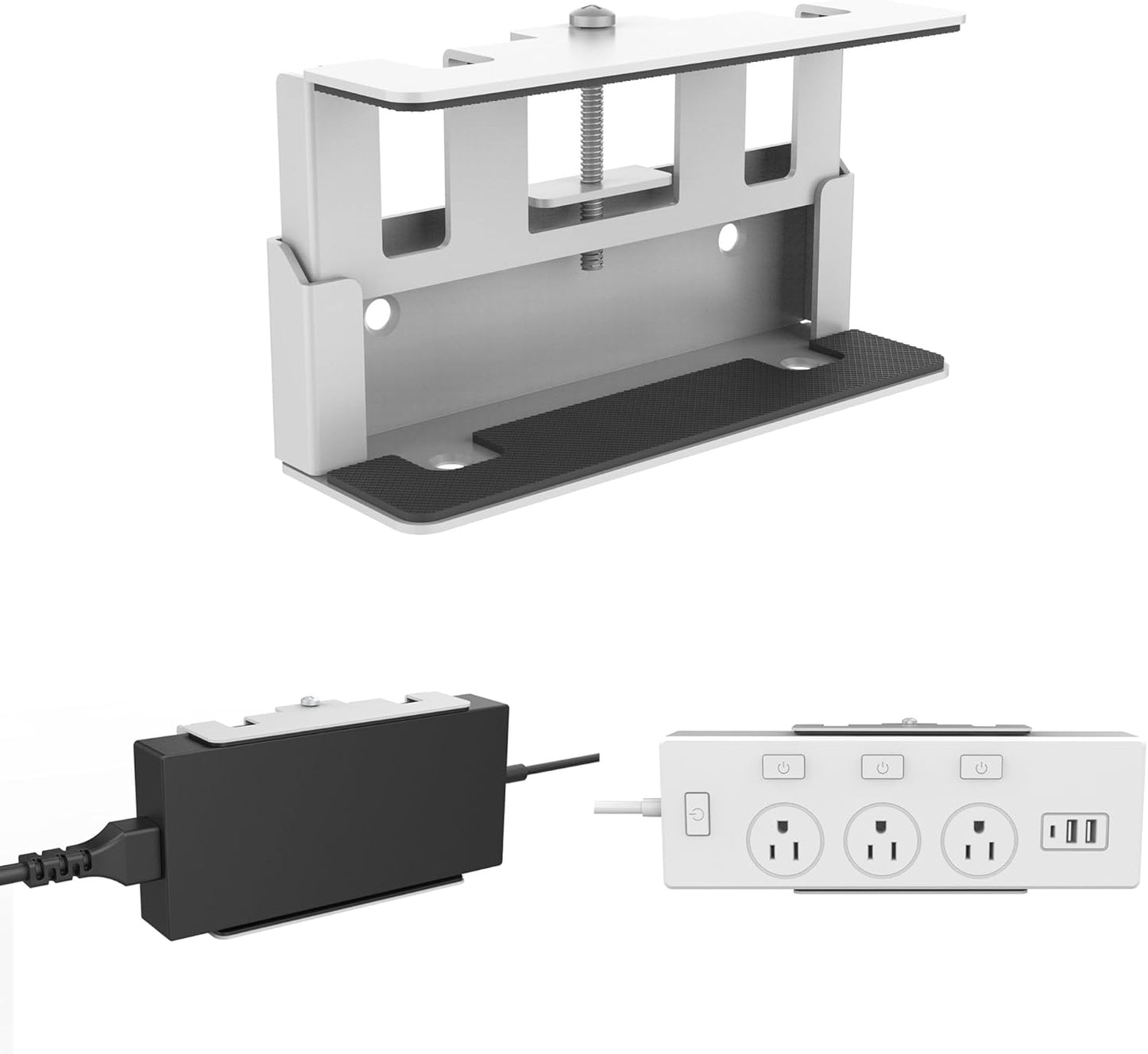 Soporte tira alimentación metal ajustable para cargadores