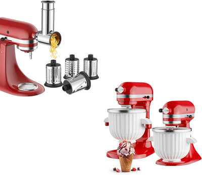 Accesorio acero inox para trituradora y heladera KitchenAid