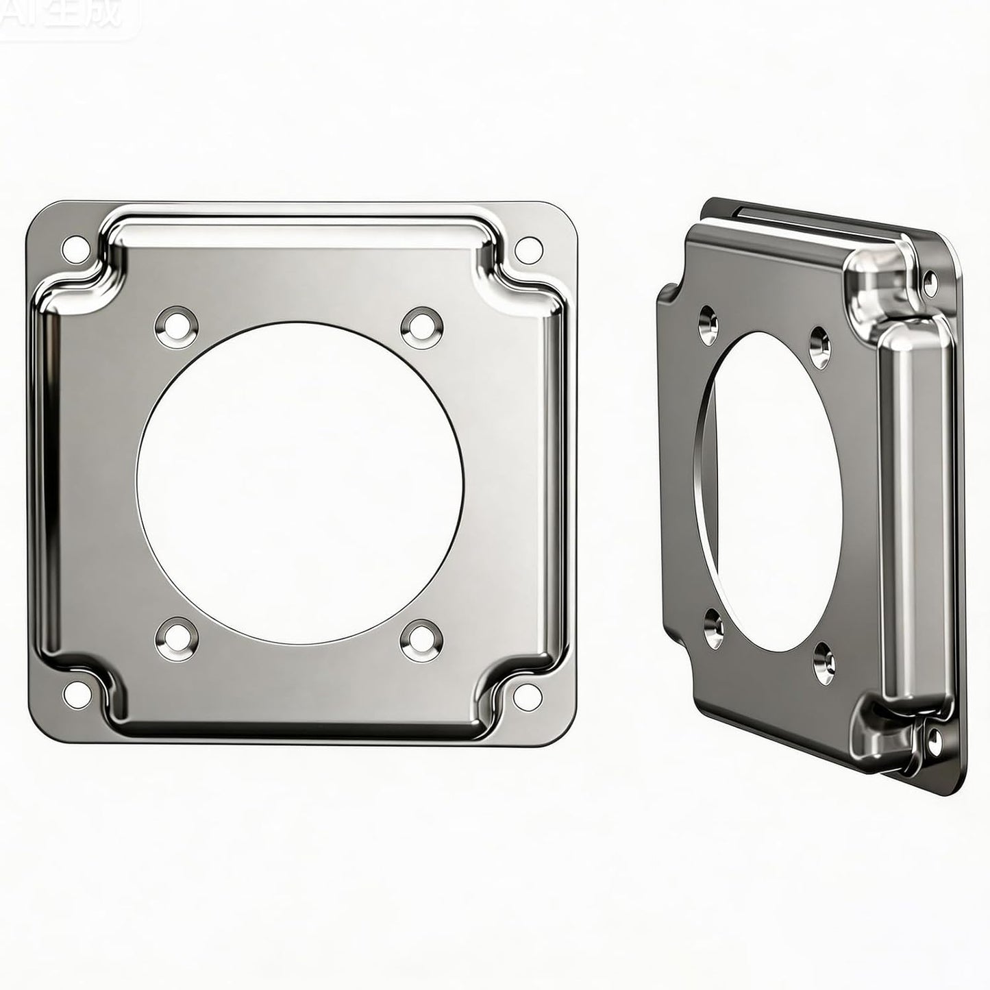 2 Cubiertas Acero Industrial 4pulg Elevadas para NEMA 14-50 EV