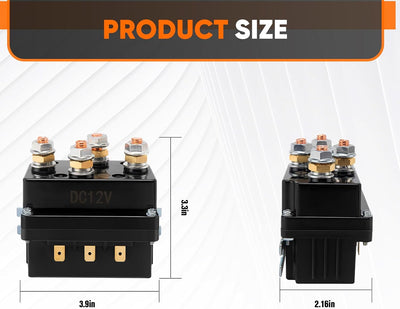 Contactor solenoide cabrestante 12V 500A comp Warn Polaris