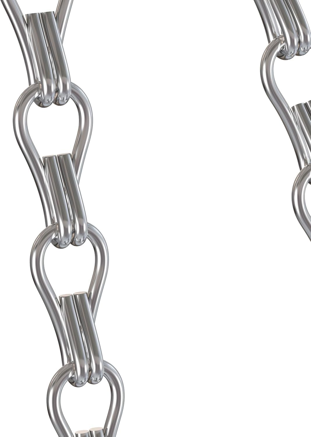 6 Cestas colgantes plateadas 23pulg con cadena ganchos