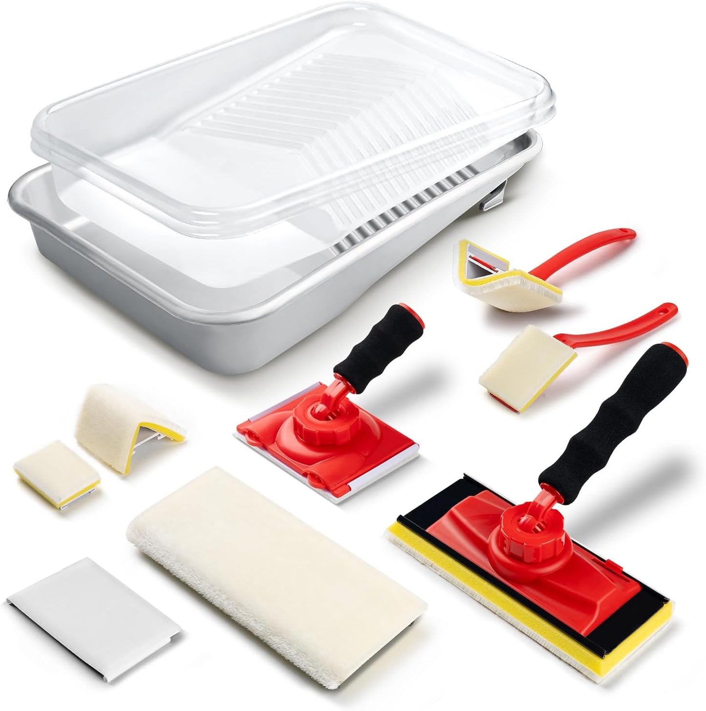 Kit bordeadora pintura 11 pzas con recorte y mango 360°