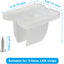 Pack 30 clips montaje tira LED soportes translúcidos impermeables