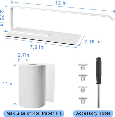 Soporte magnético para toallas papel nevera baño garaje