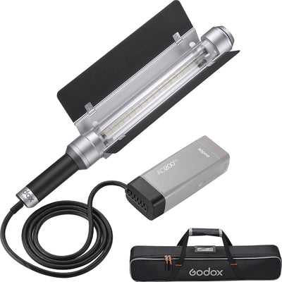 Flash de bolsillo AD200 200W 5800K con puerta de granero