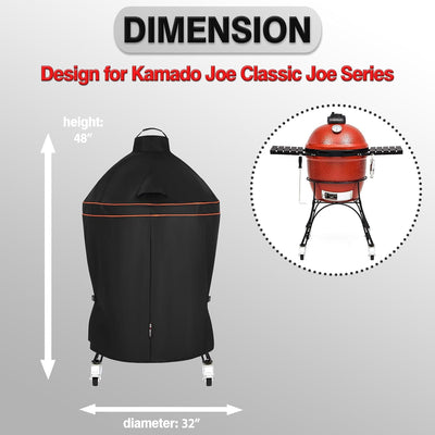 Cubierta parrilla Kamado Joe Classic Joe impermeable