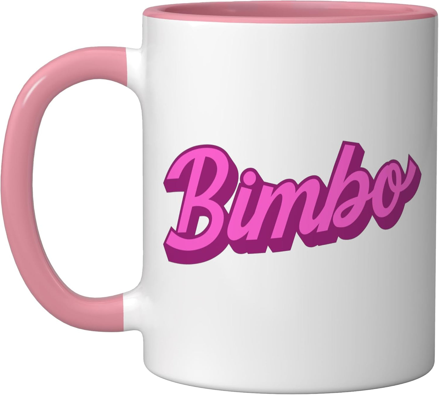 Taza cerámica Bimbo Aesthetic rosa/blanca