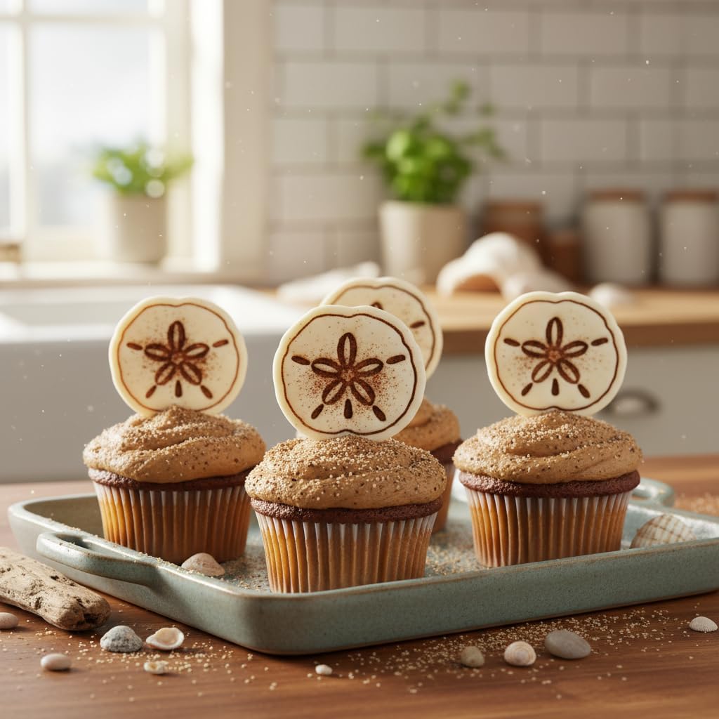 Juego mini cortador galletas sellos tema playa molde cupcakes