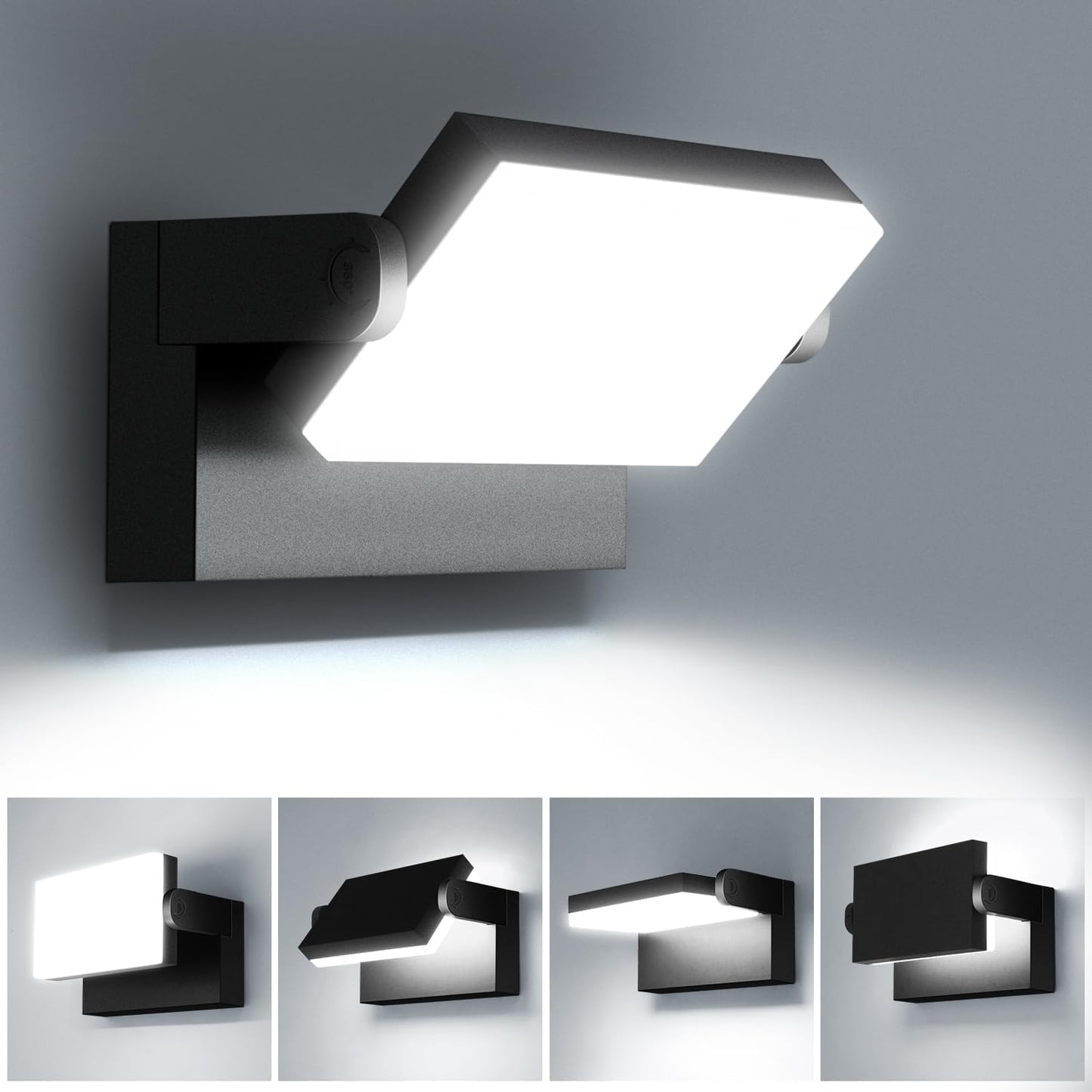 Luz exterior LED 60W 5000K IP65 para garaje bodega porche
