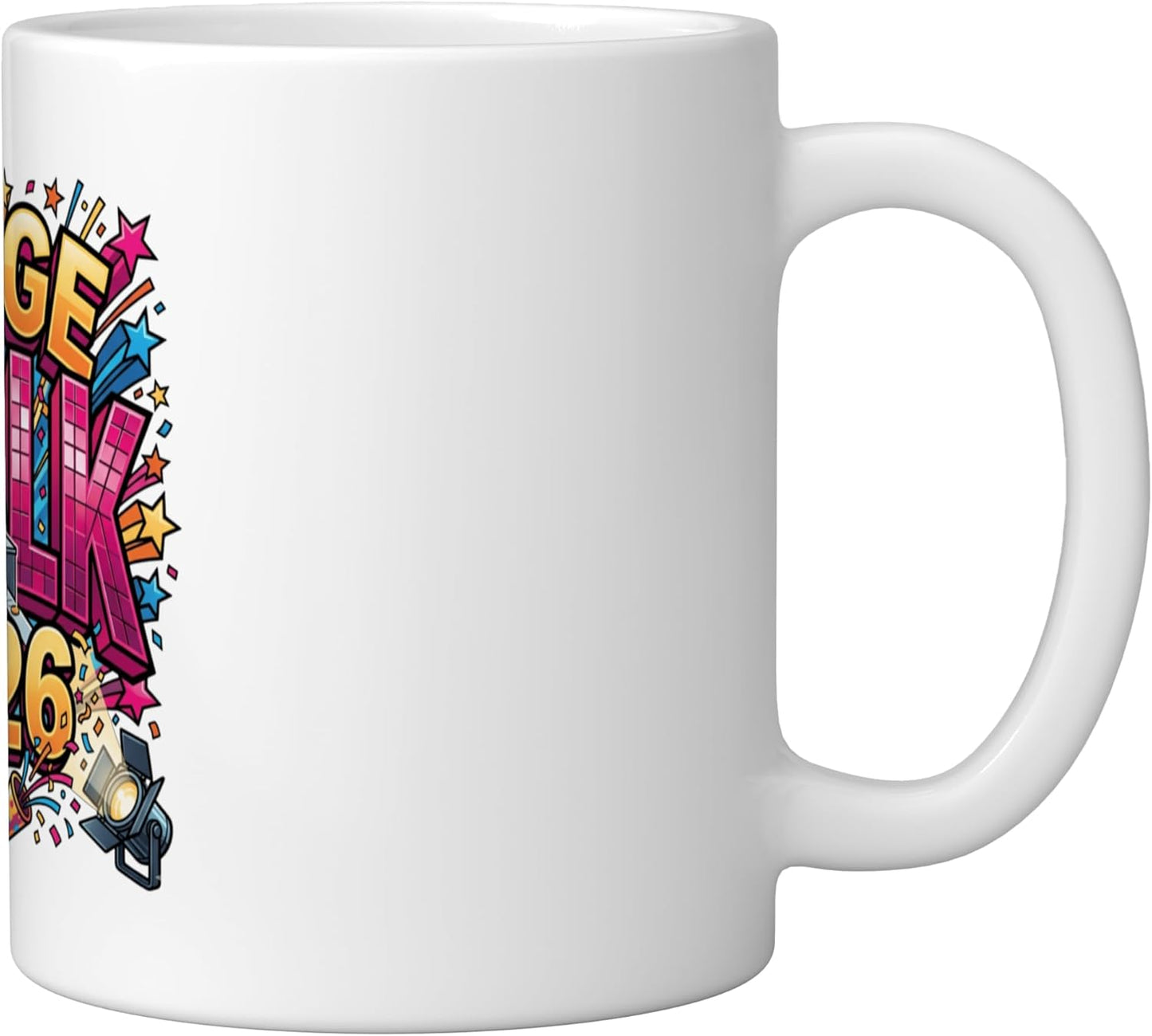Taza Cerámica Clase 2026 Celebración Blanco