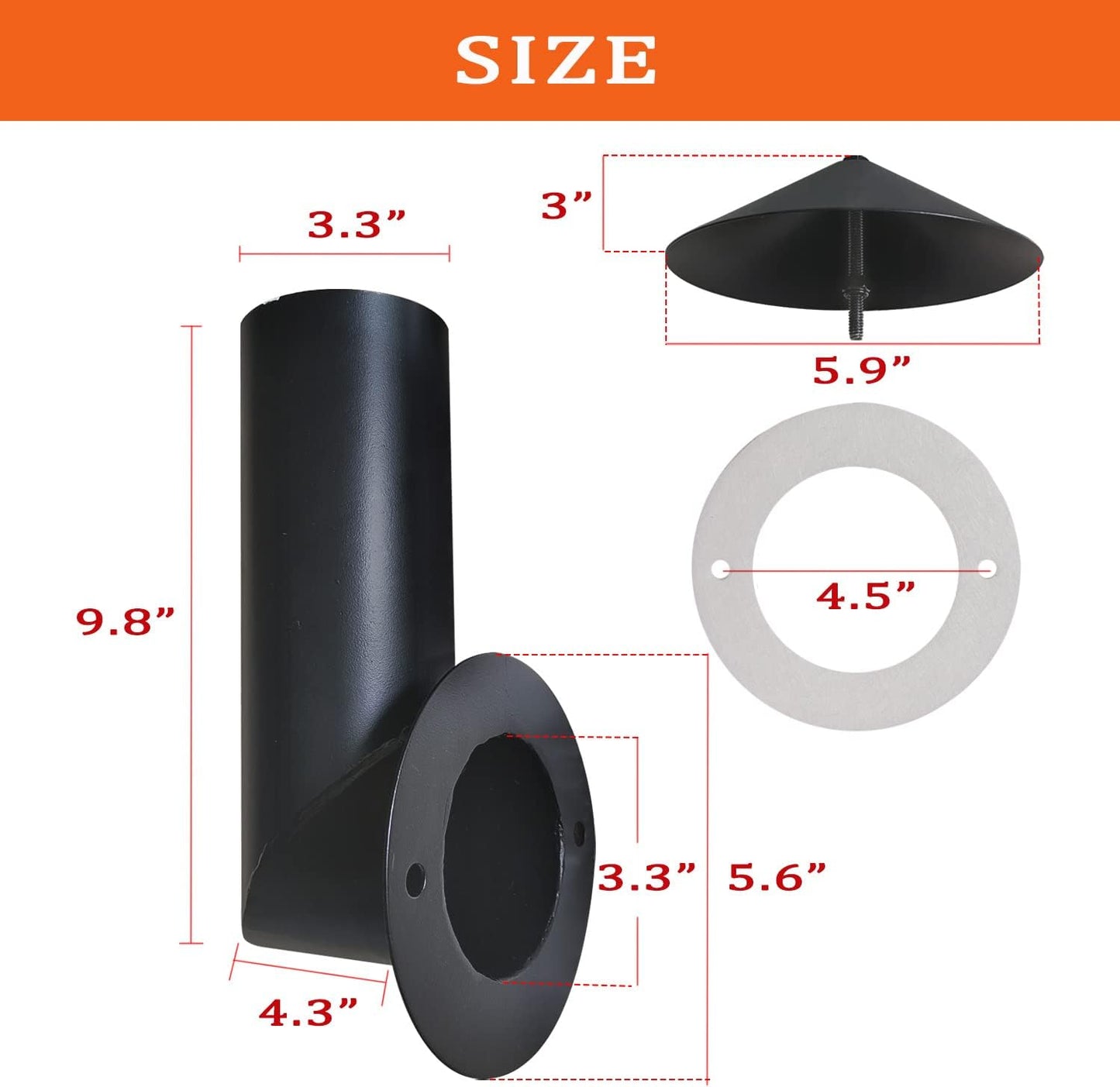 Chimenea humo reemplazo Pit Boss Traeger Camp Chef