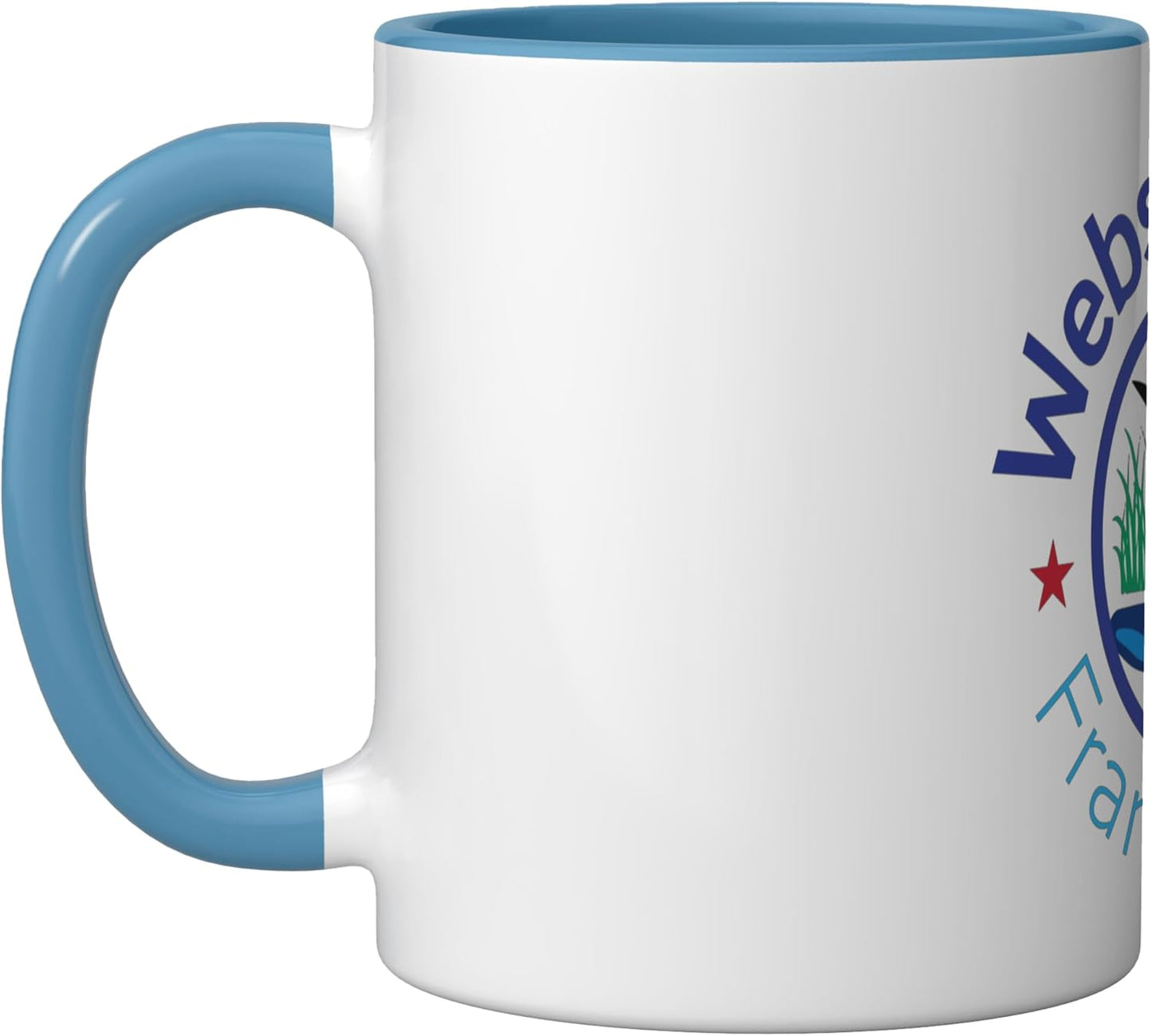 Taza cerámica Webster Lake Loon en azul/blanco