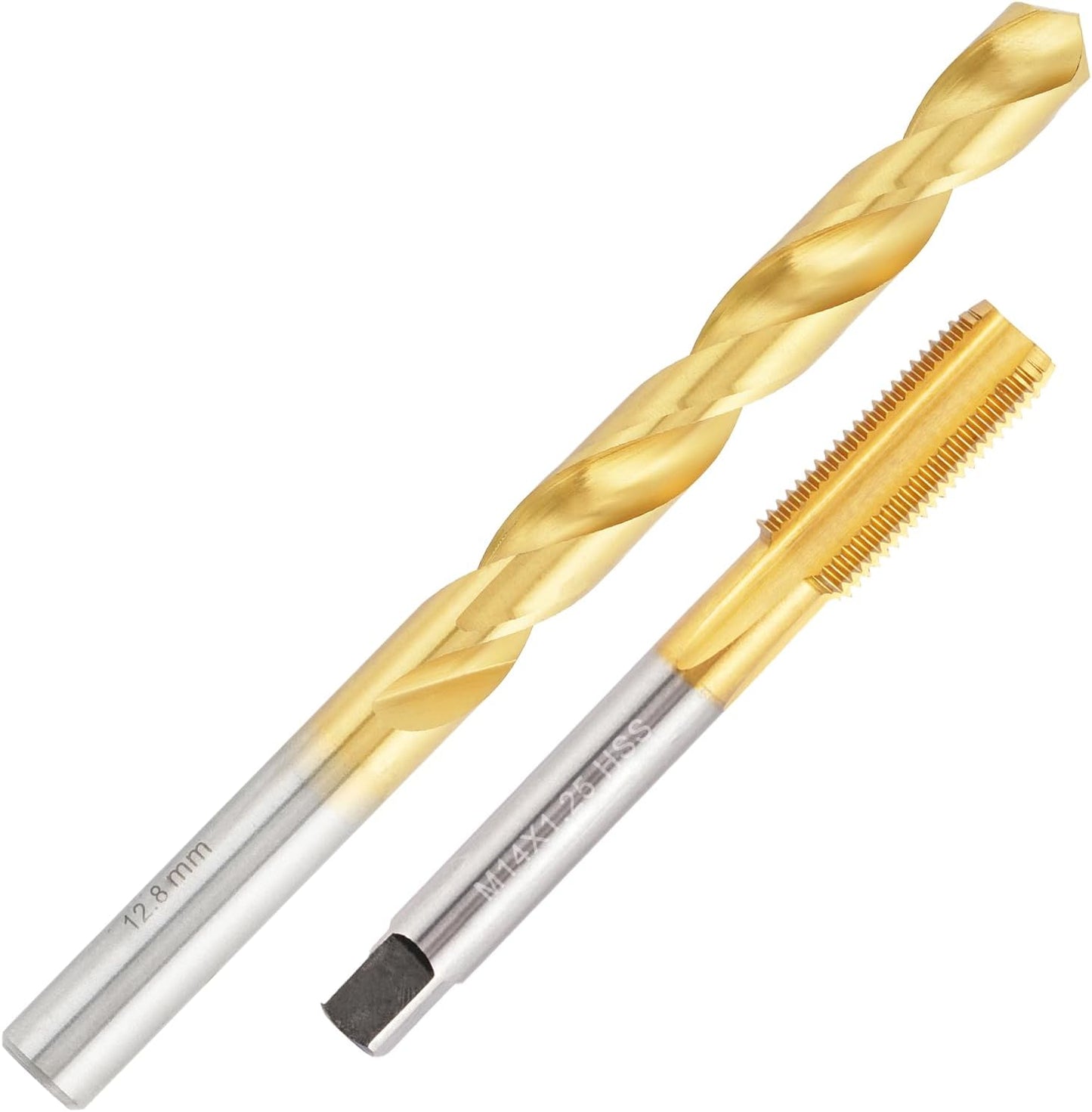 Juego brocas M14x1.25 revestimiento Ti con mango recto