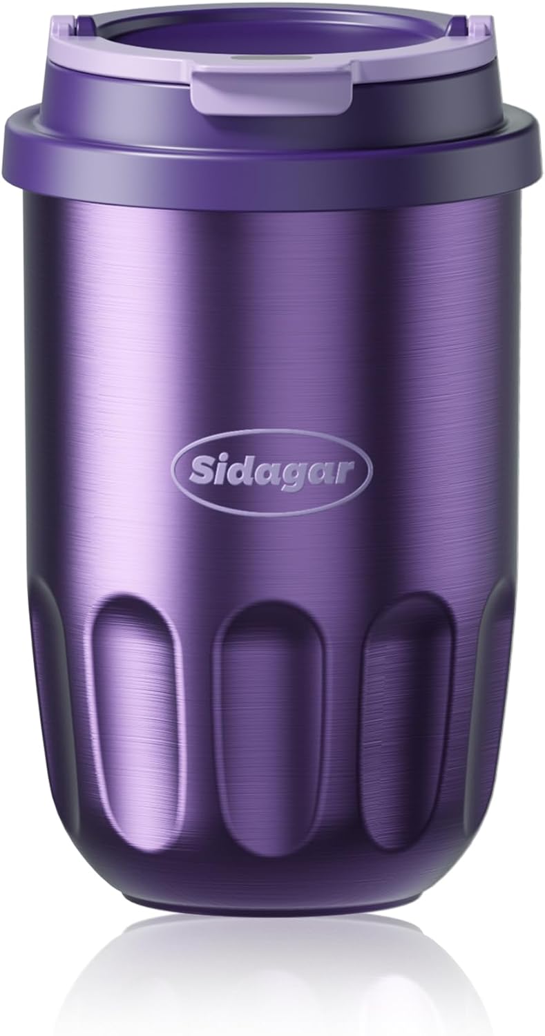 Taza térmica acero inox 14oz con tapa anti derrame
