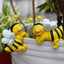2 Pzas Colgadores Macetas Abeja Resina Soporte Tortuga