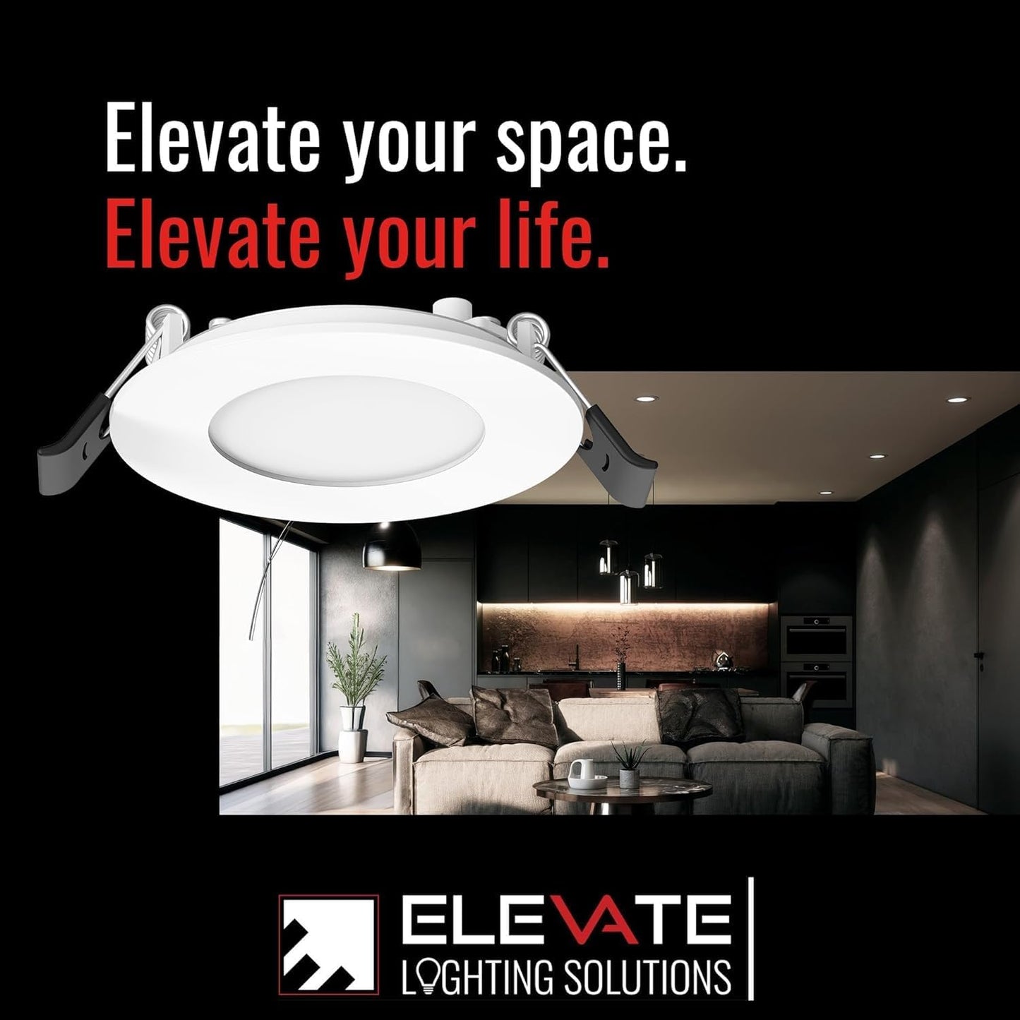 Lámpara LED sin lata delgada 4pulg 9W empotrable 5CCT
