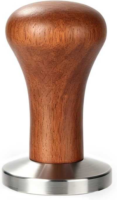 Tamper Espresso 51mm Madera Nogal Acero Inox