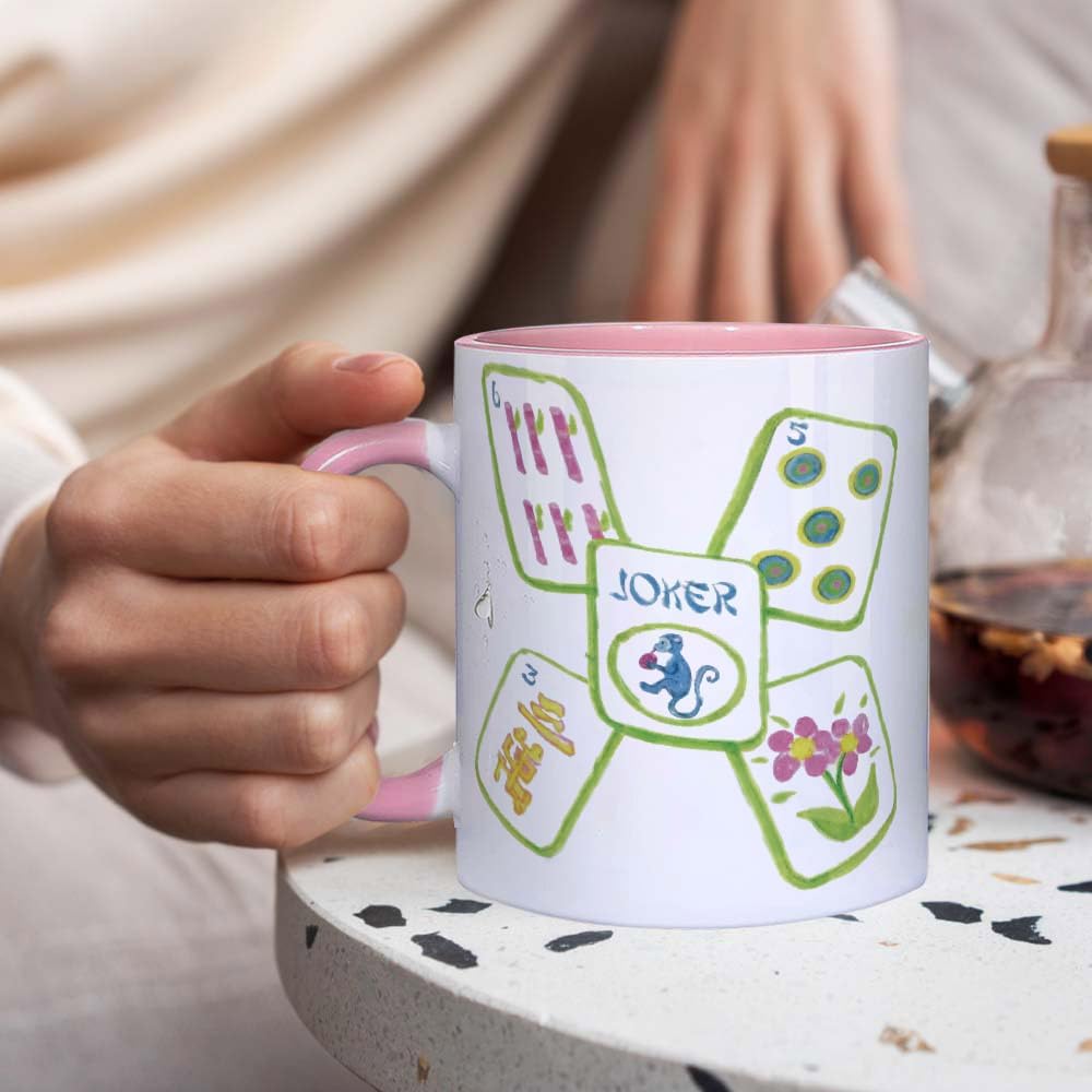 Taza de Mahjong para mujeres amantes del juego