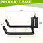 2 Ganchos E Track Acero Negro Accesorios Resorte