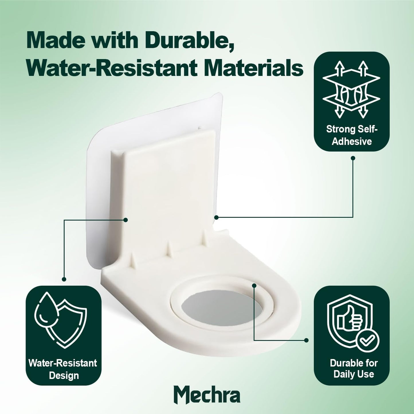 Dispensador gel ducha champú autoadhesivo pared set 3