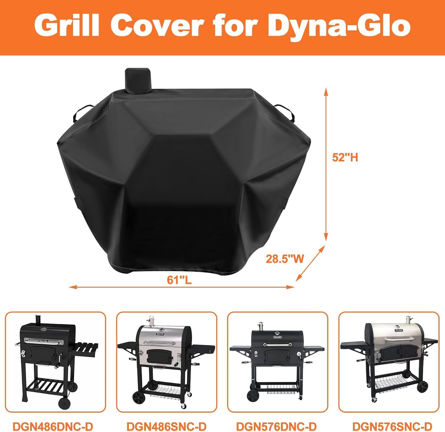 Cubierta parrilla Dyna-Glo DGN486DNC-D 600D resistente