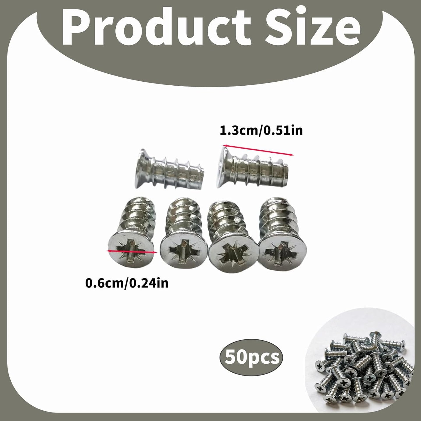 Tornillos para muebles set 50 pzas accesorios deslizantes cajones