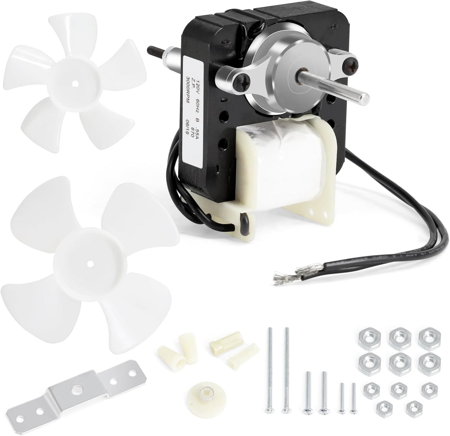 Kit motor universal reemplazo EM670 120V para ventilador escape