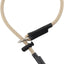 Collar deslizante perro cuerda nailon 5/16pulg ajustable 18pulg caqui