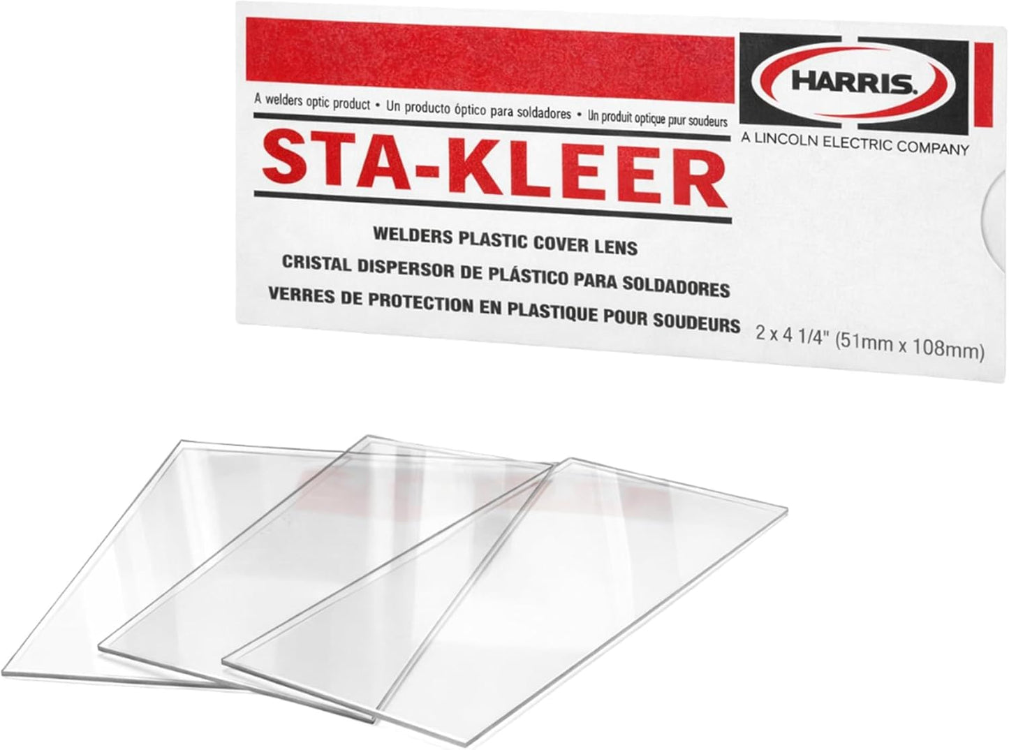 Cubierta transparente plástico para casco soldadura 25uds