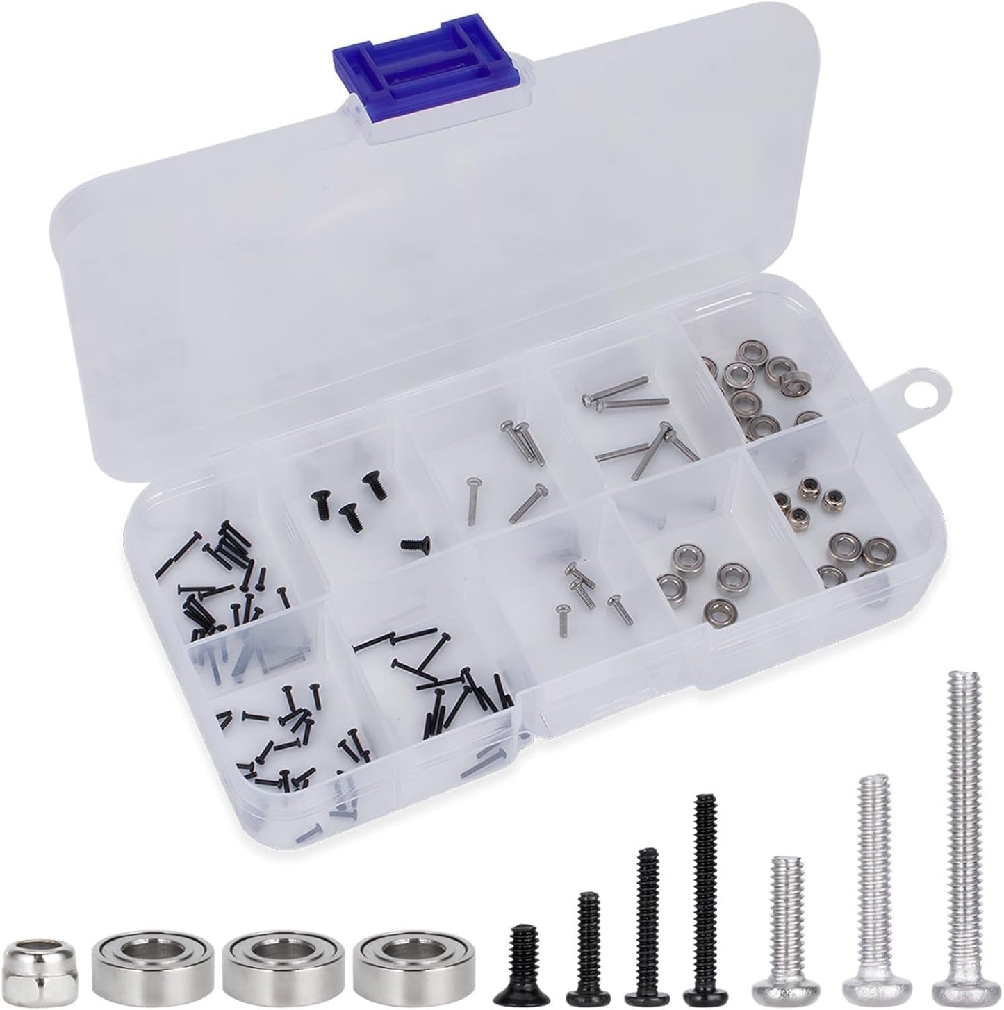 Set 120 Pzas Grado 10.9 Rodamientos Caja Orugas SCX30