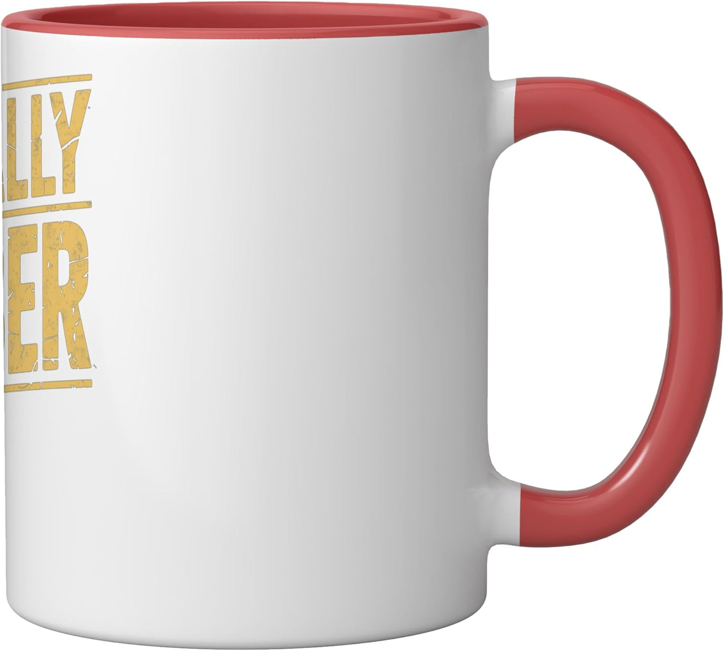 Taza Cerámica Broma Bebida Roja/Blanca