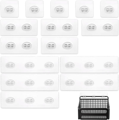Pack 15 Soportes Regadera Adhesivo Transparente 3 Tamaños