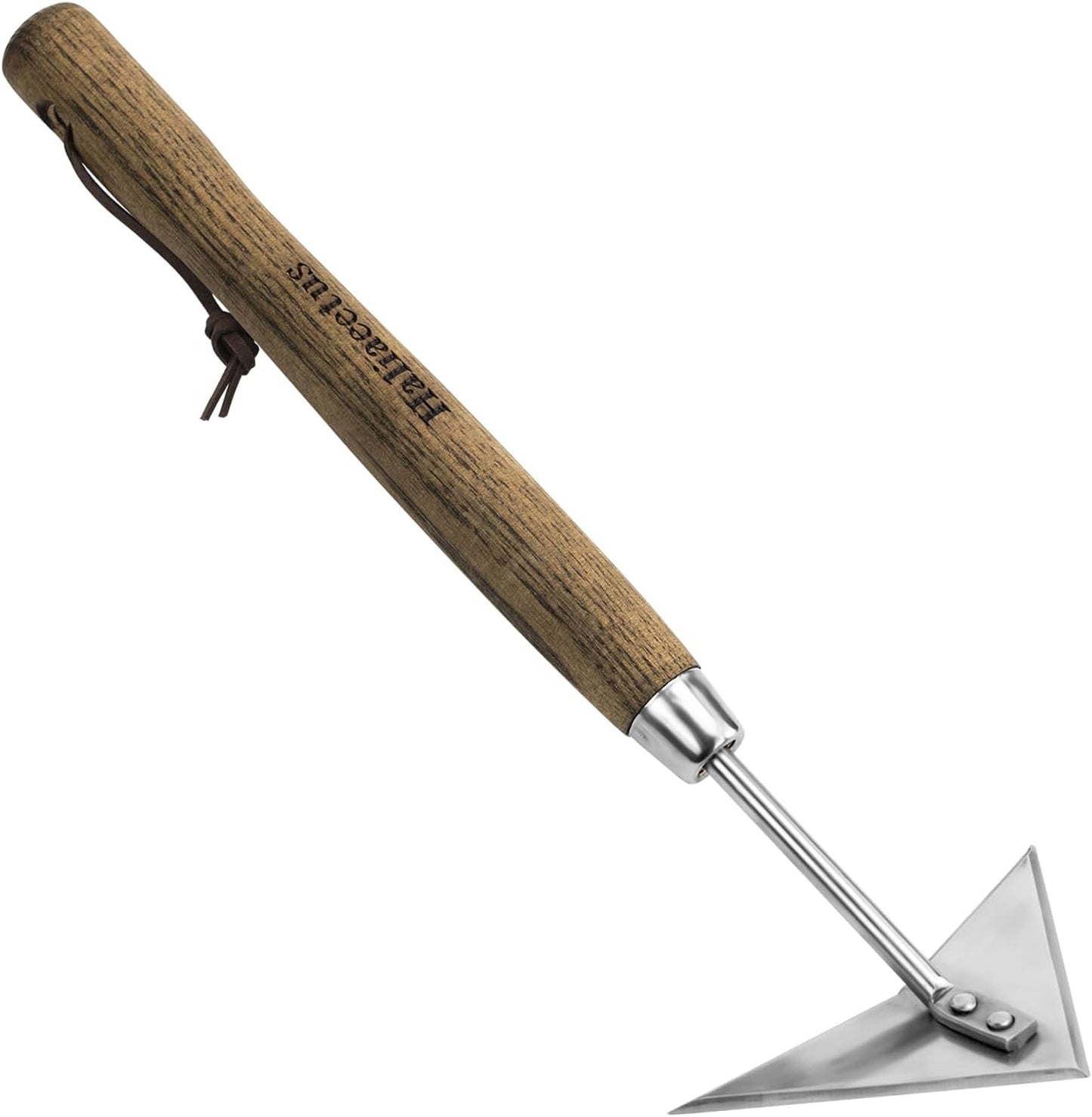 Azada triangular acero inox 15pulg para deshierbar cama elevada
