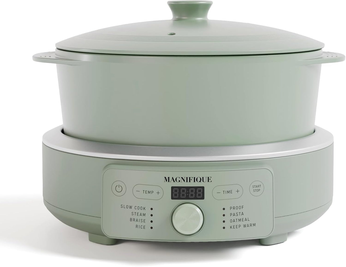 Olla Claypot 5qt con Olla 8en1 Programable Horno Holandés Oliva