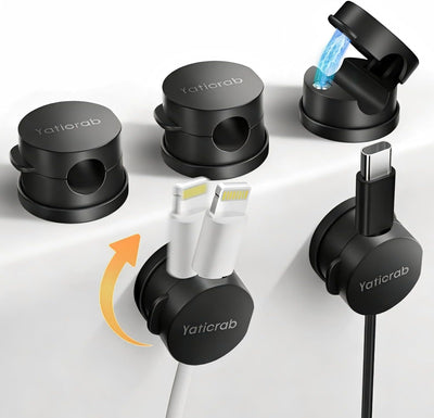 Clip organizador cables 5 pzas compatibles 0-8mm
