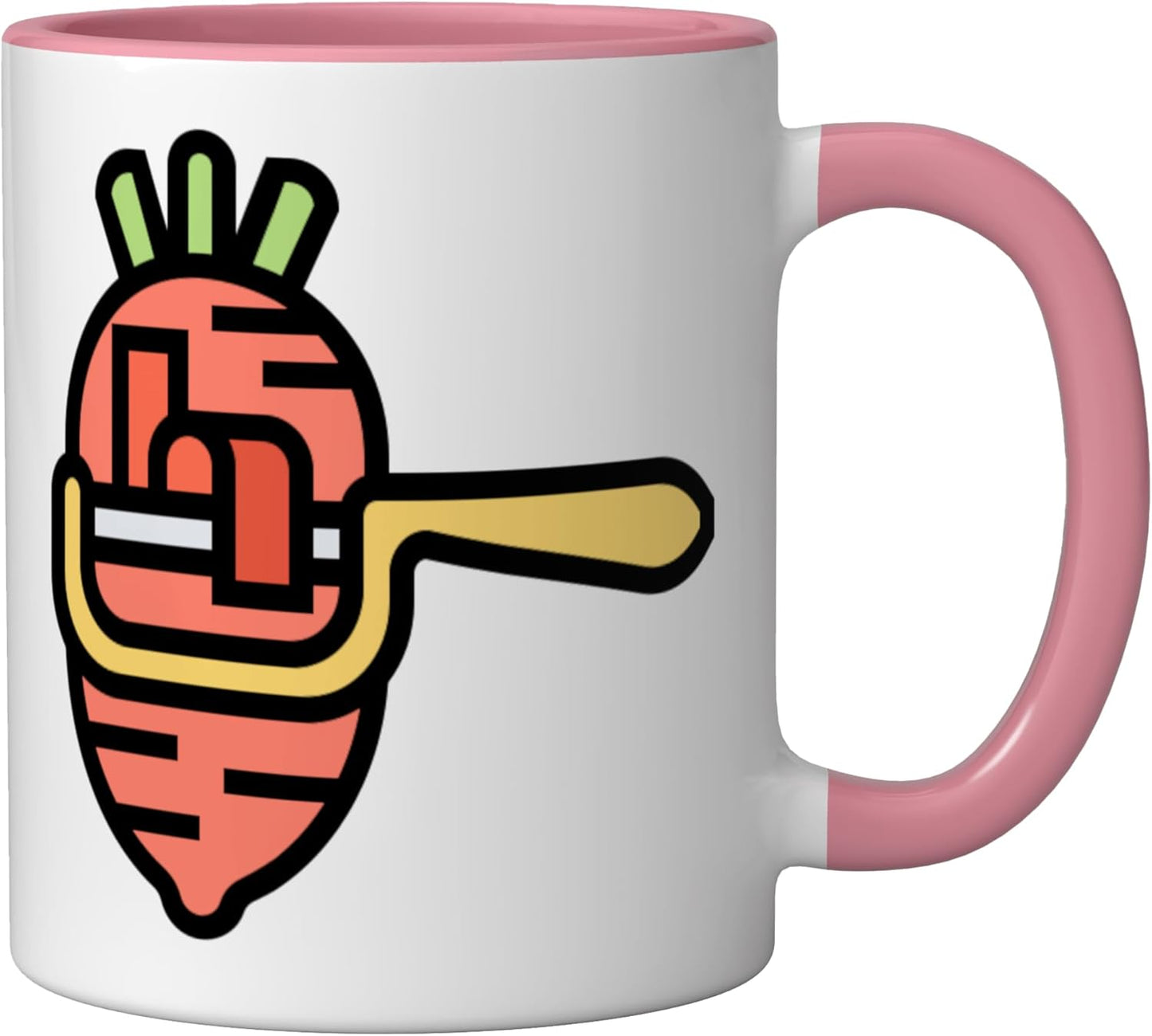Mug cerámica para cocinar vegano con mango de patata