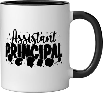 Taza Cerámica para Escuela Negro/Blanco