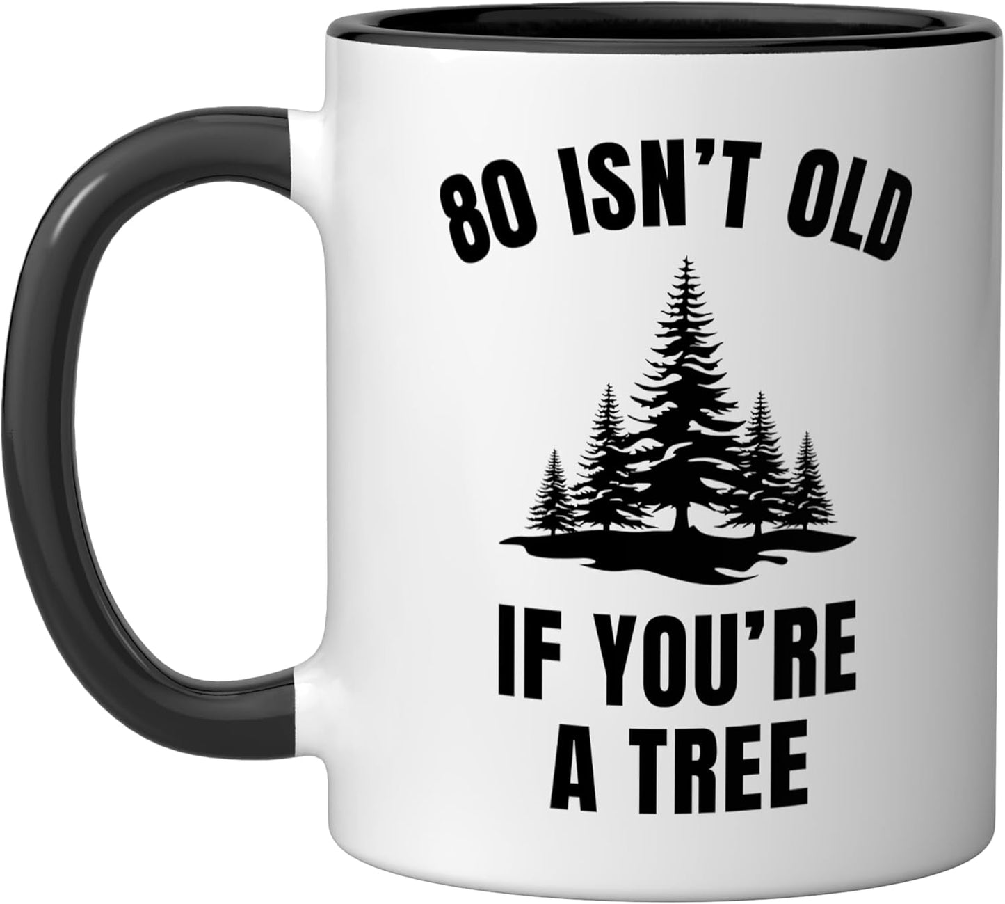 Taza cerámica para cumpleaños 80 años sarcástico