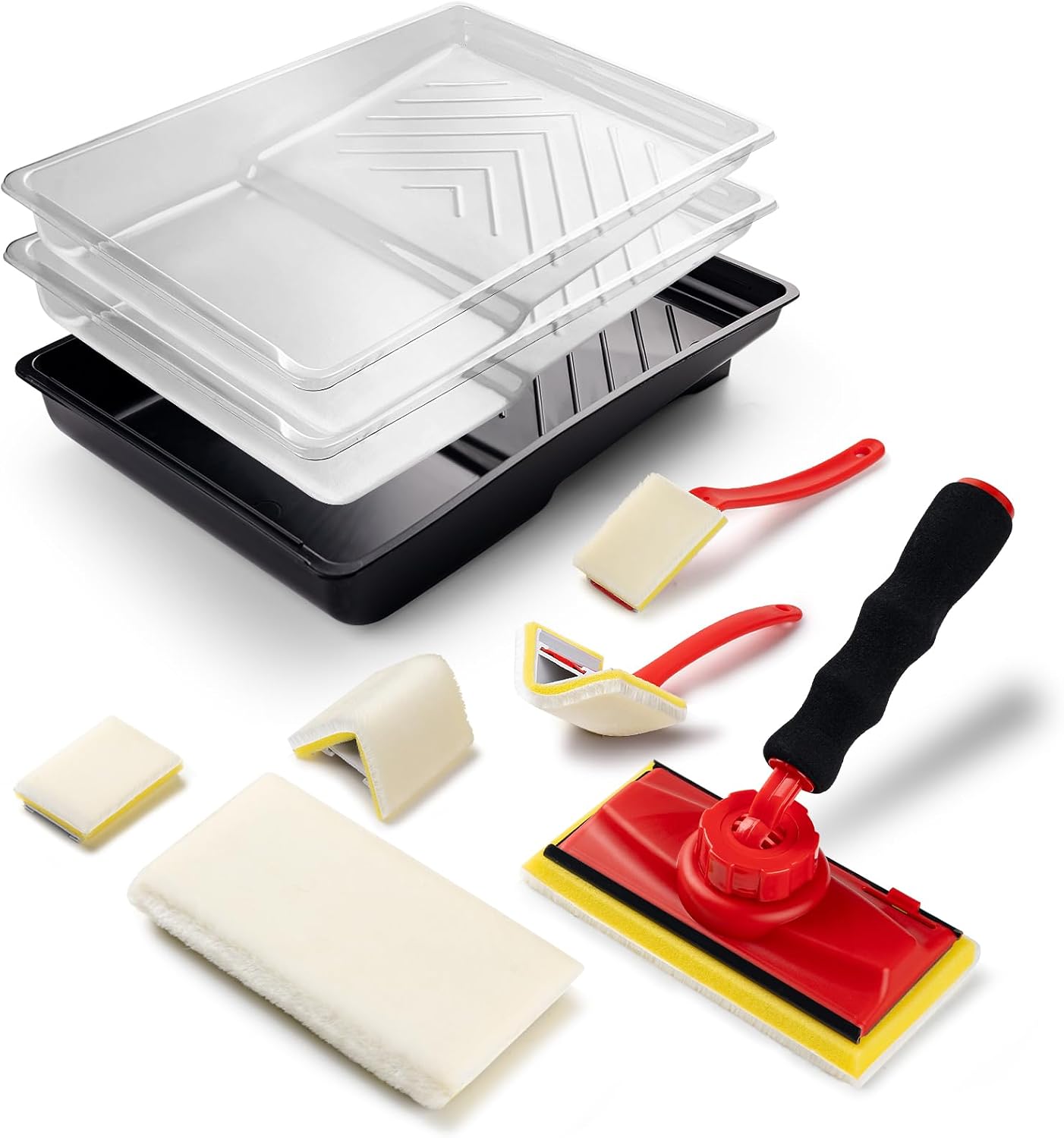 Kit bordeadora pintura 9 pzas con recorte mango 360°