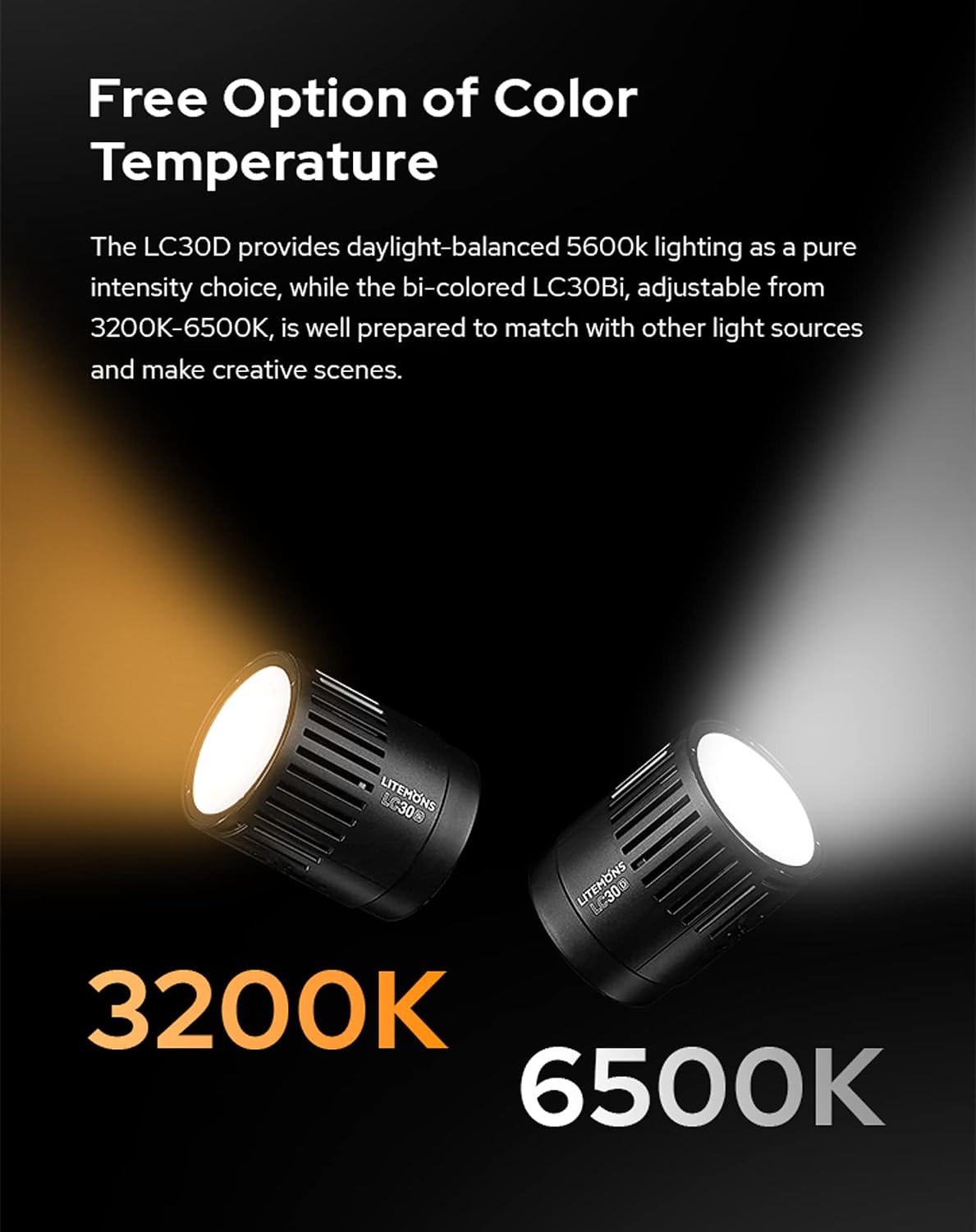 Luz LED mesa Litemons bi-color 25200LUX 11 efectos