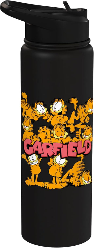 Botella de agua aislada Garfield de acero inoxidable