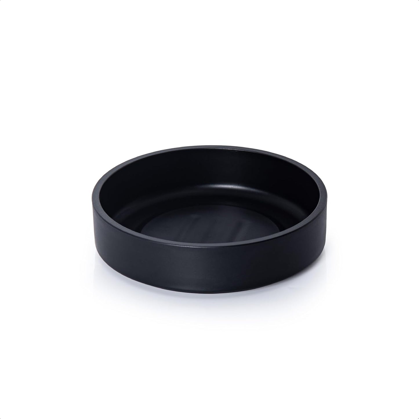 Platillo Plástico 6pulg Bandeja Drenaje Negro Mate