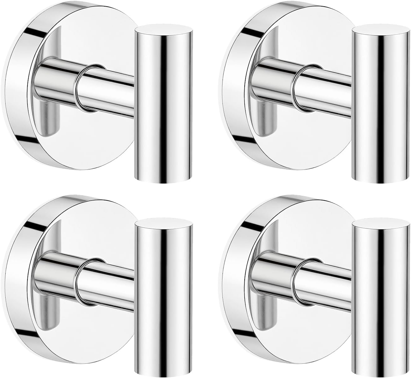 Ganchos ventosa ducha acero inox para toalla baño