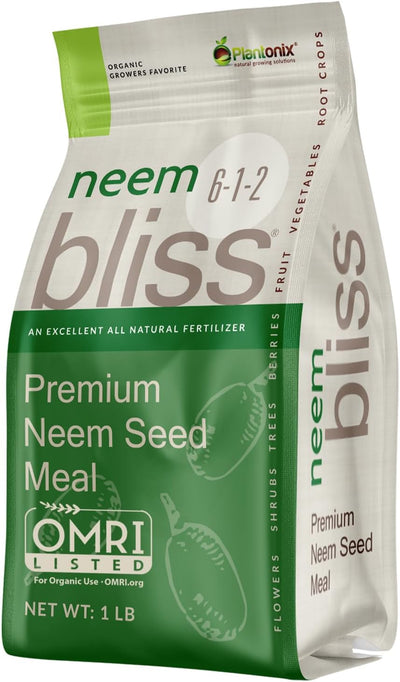 Harina semillas neem fertilizante jardín 100% natural