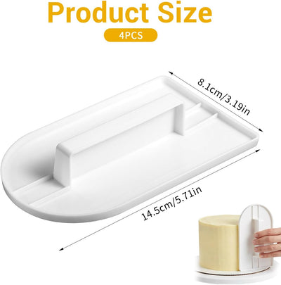 4 Pzas Paleta Fondant Suave para Decorar Pasteles