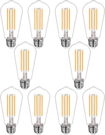Pack 10 Bombillas LED Edison Regulables 2700K
