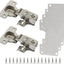 Kit reparación goznes acero inox 2 pzas con placas y tornillos