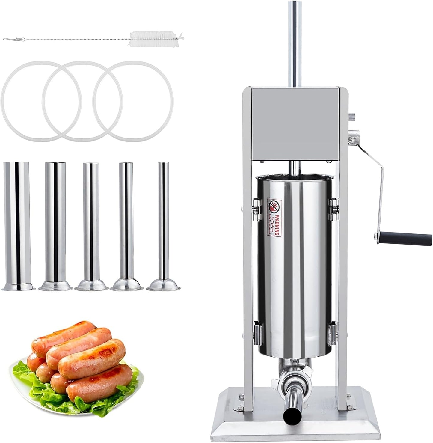 Máquina manual para hacer salchichas acero inox 22lb