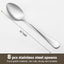 Juego de 8 cucharaditas de acero inoxidable grado alimenticio